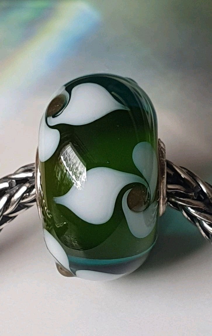 Prachtig Bloem Uniekie Van Trollbeads, Glas of Kristal, Nieuw, Ophalen of Verzenden, Trollbeads