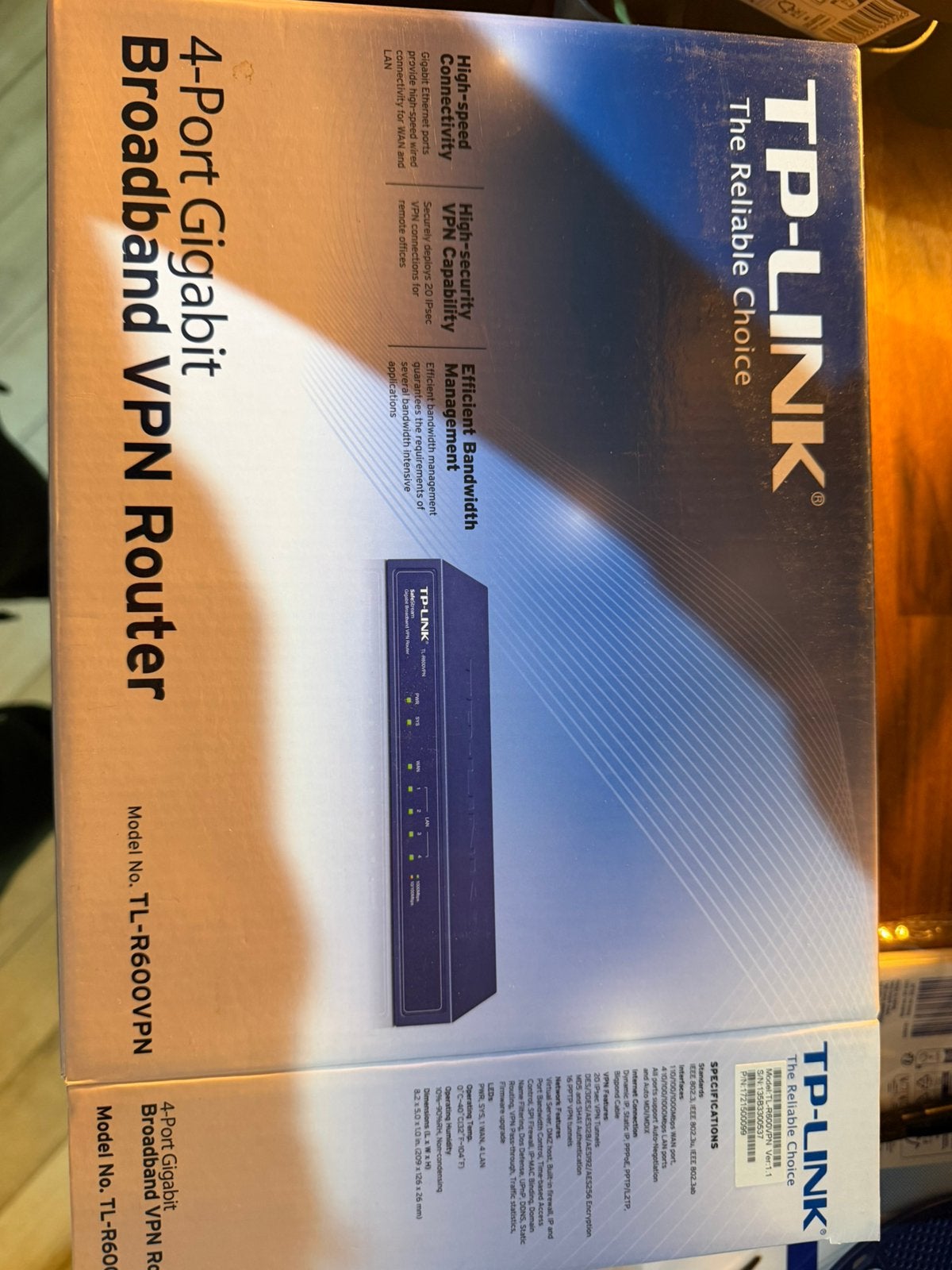 TP-Link TL-R600VPN Gigabit Broadband VPN Router, Ophalen of Verzenden, Zo goed als nieuw, Router