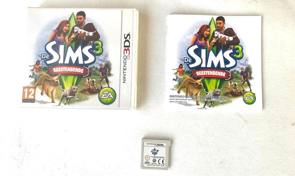 De Sims 3 Beestenbende Nintendo (3DS)., 1 speler, Ophalen of Verzenden, Zo goed als nieuw, Vanaf 12 jaar