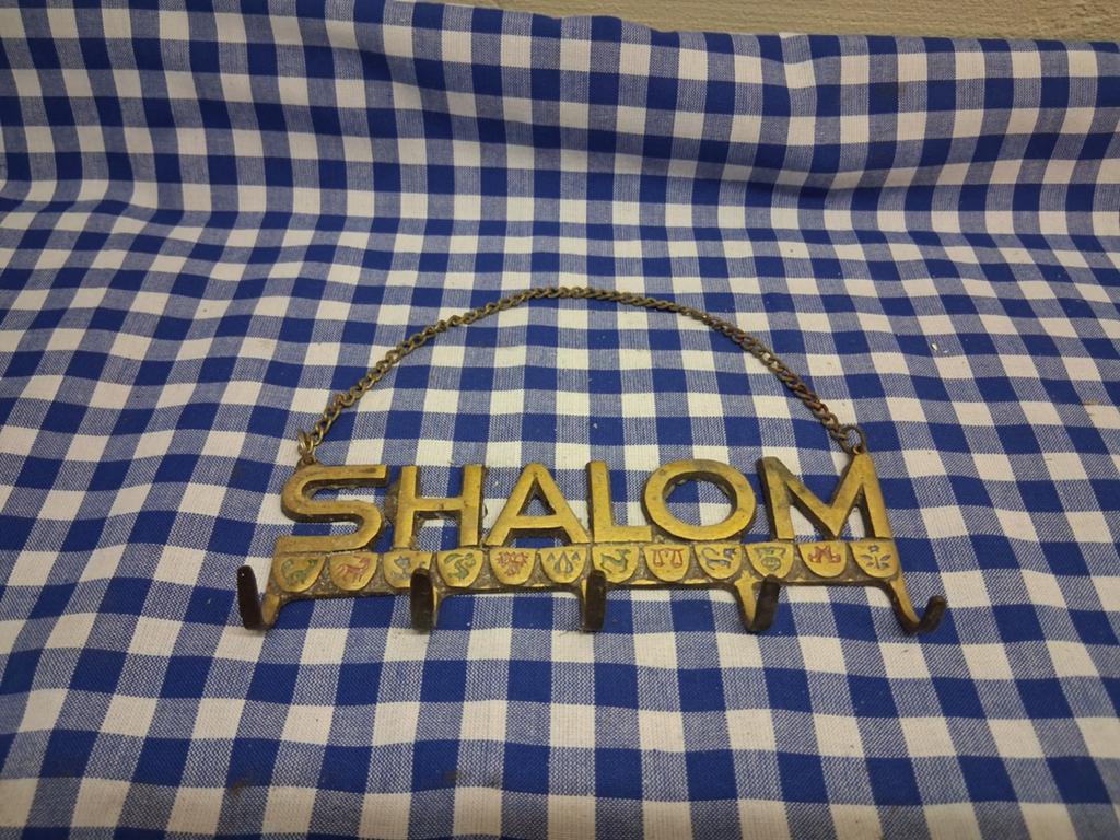 Deurhanger Sleutelhanger shalom met de 12 sterrenbeelden, Antiek en Kunst, Ophalen of Verzenden