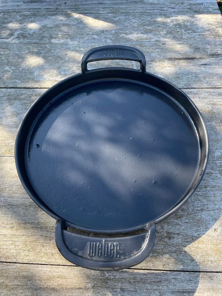 Gietijzeren Weber schaal voor barbecue - Zo goed als nieuw, Ophalen, Zo goed als nieuw
