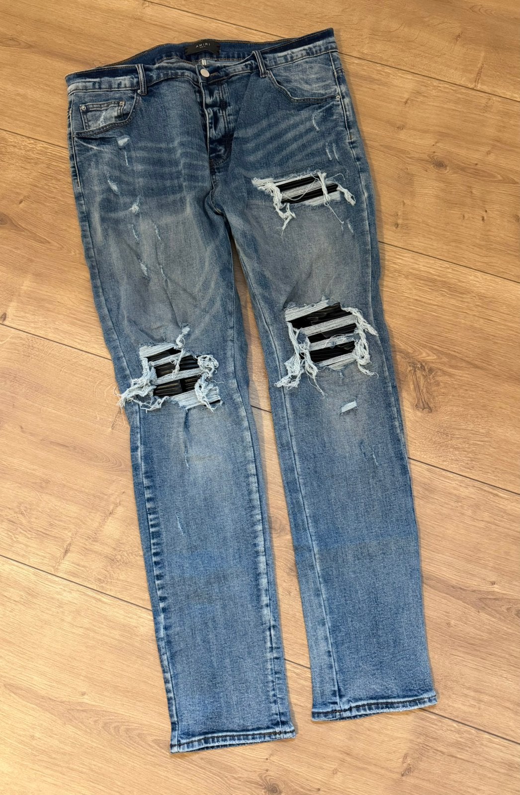 Amiri Jeans Nieuw, Kleding | Heren, Ophalen of Verzenden, Zo goed als nieuw, Blauw, Overige jeansmaten