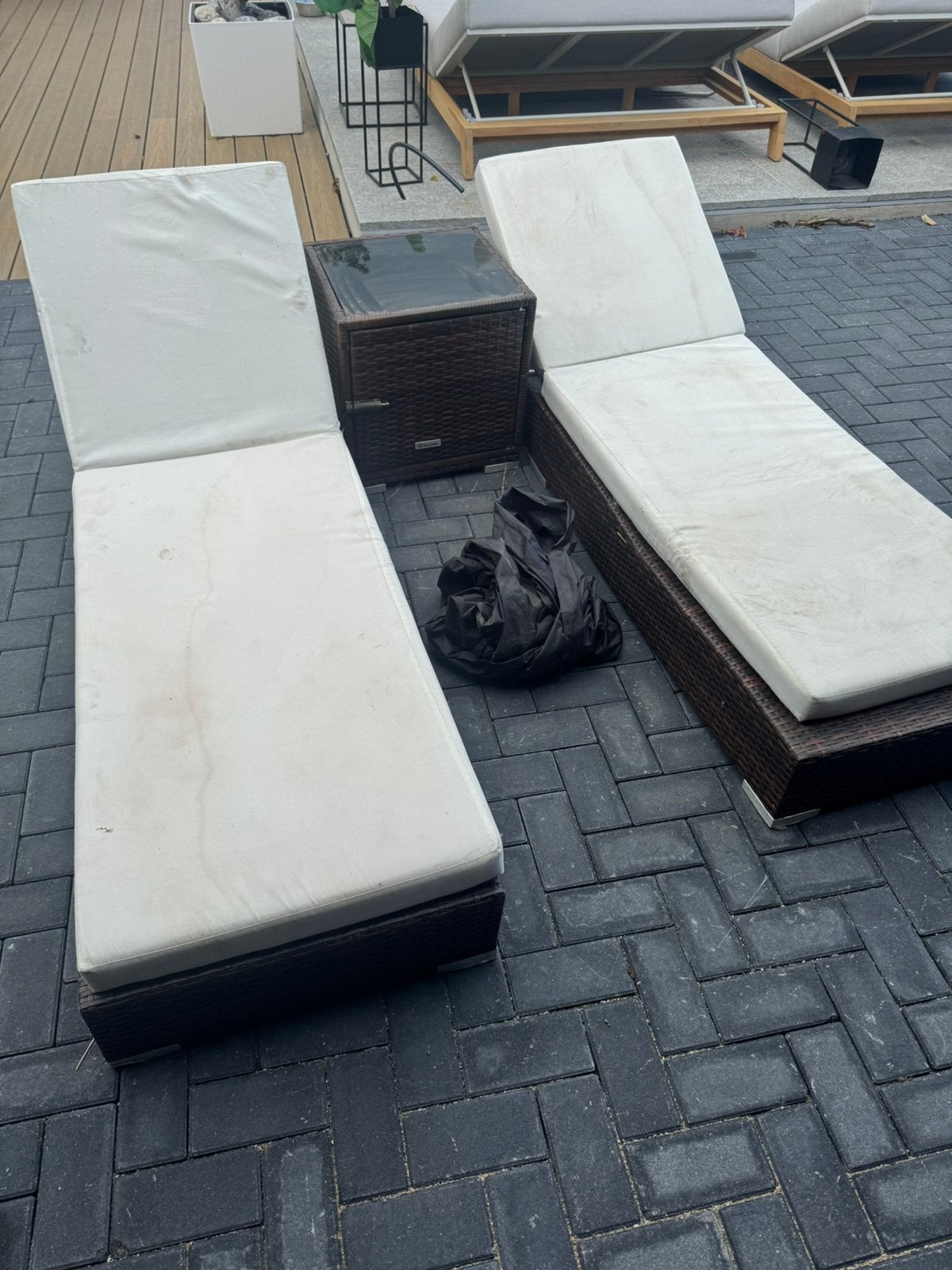 Ligbed set tectake compleet, Ophalen, Zo goed als nieuw