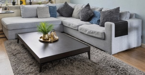 Sofa and coffe table for sale, Ophalen, 150 tot 200 cm, Hoekbank, 75 tot 100 cm