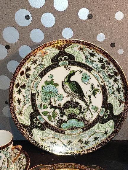 Vintage Saji Japan Fine China theekopjes en schotels, Antiek en Kunst, Ophalen of Verzenden