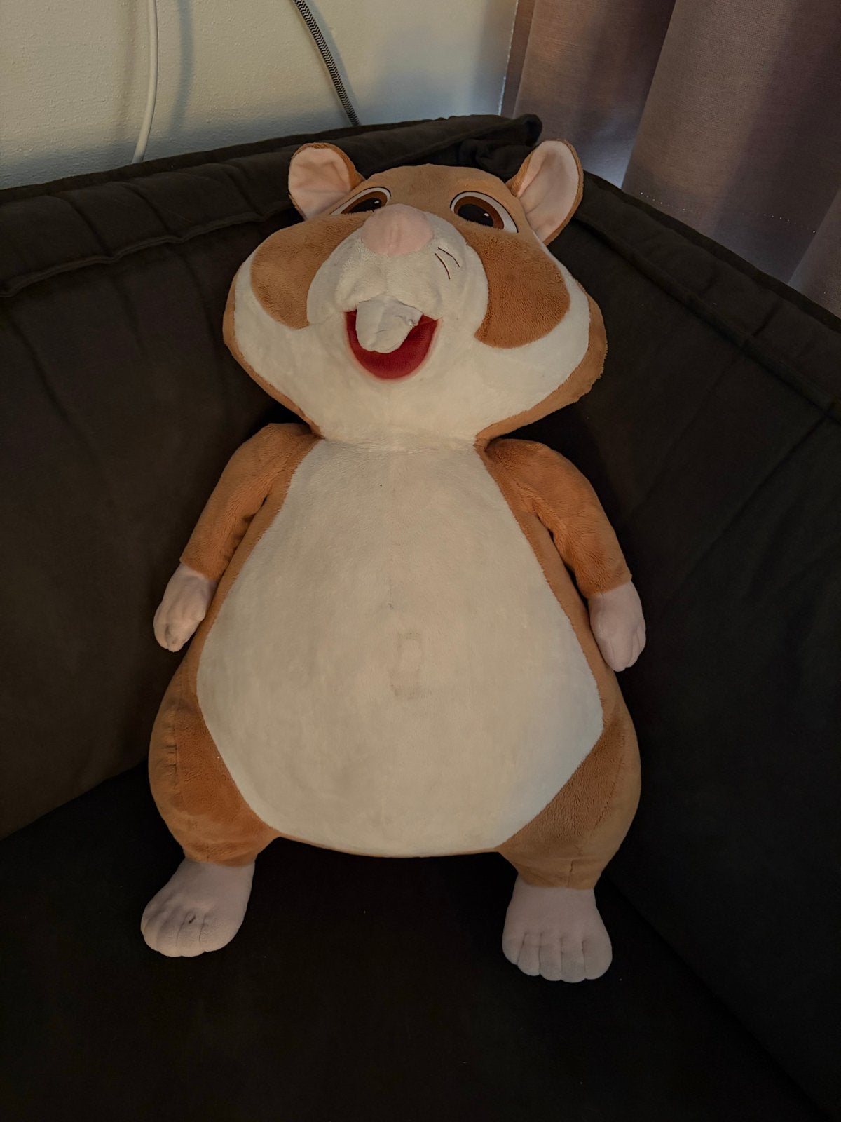 Grote knuffel hamster - Zo goed als nieuw, Ophalen, Overige merken, Overige karakters, Hamster