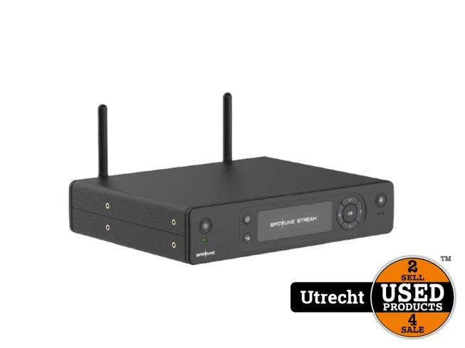 Spottune Audio Stream +  2 x Omni Speaker Set Zwart Nieuw, Flex Ltd., Nieuw, https://flex.com/contact-us, Nobelstraat 10, 5807 GA Oostrum LB, Limburg, Nederland