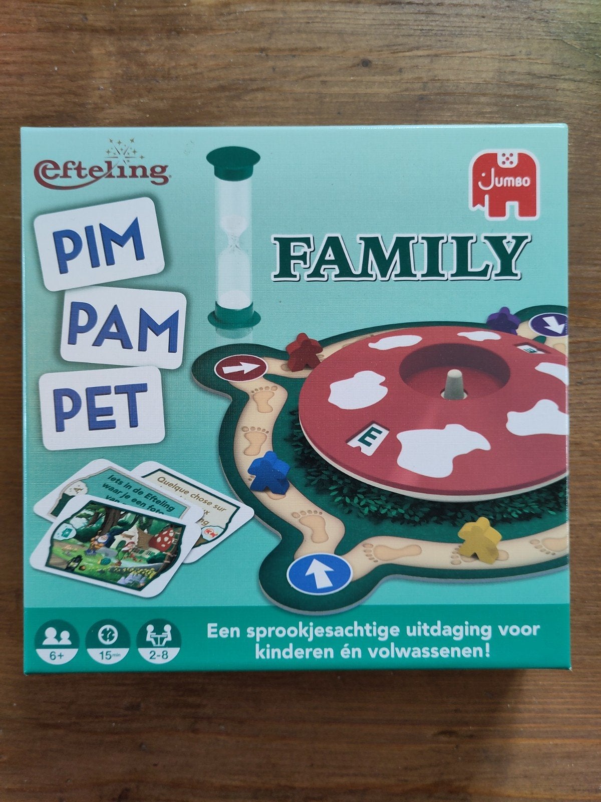 Efteling Pim Pam Pet, Hobby en Vrije tijd, Gezelschapsspellen | Kaartspellen, Ophalen of Verzenden, Gebruikt