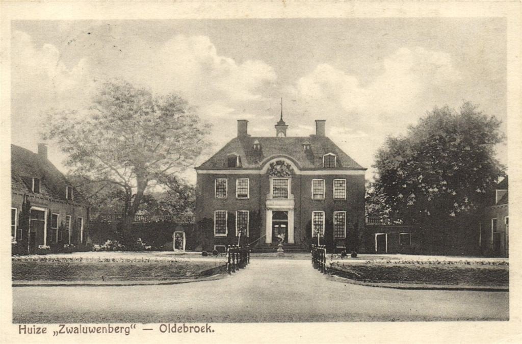 Huize Zwaluwenberg - Oldebroek. - 1933 gelopen, Ophalen of Verzenden, 1920 tot 1940, Gelopen, Gelderland