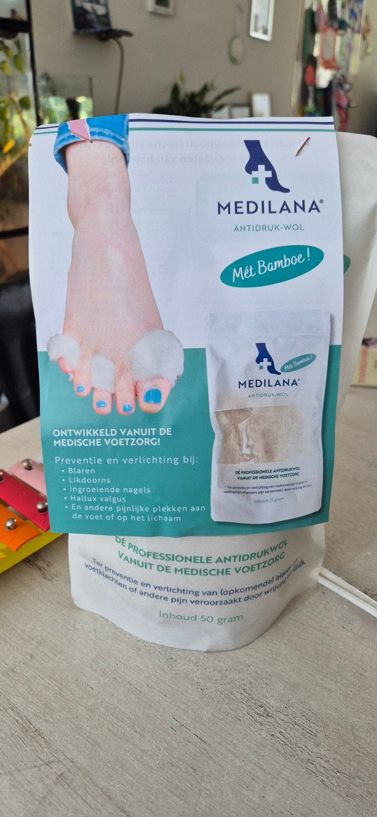 MediLana Antidruk-wol 50 gram
( wandelwol), Ophalen of Verzenden, Nieuw, Overige typen