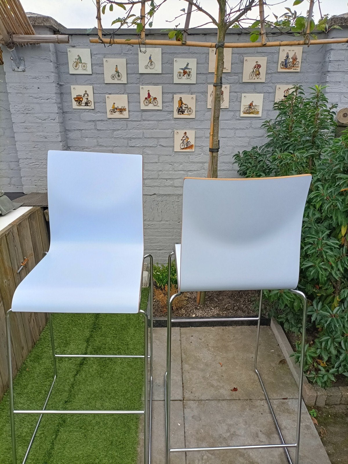 barkruk design bar kruk voorgevormd 4 stukse barkruk, Ophalen, Zo goed als nieuw