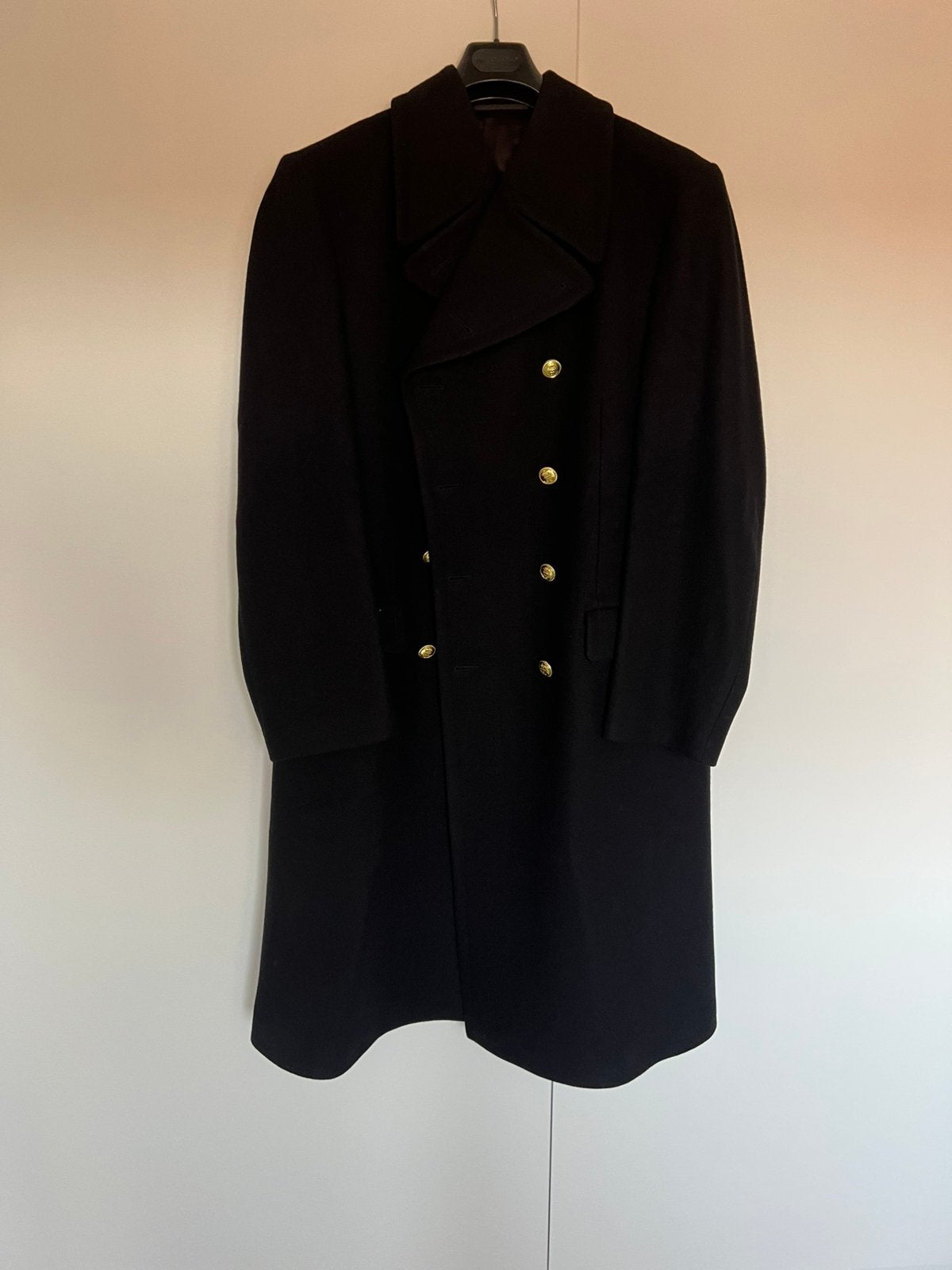 Mantel heren, Kleding | Heren, Ophalen of Verzenden, Zo goed als nieuw, Maat 52/54 (L), Zwart