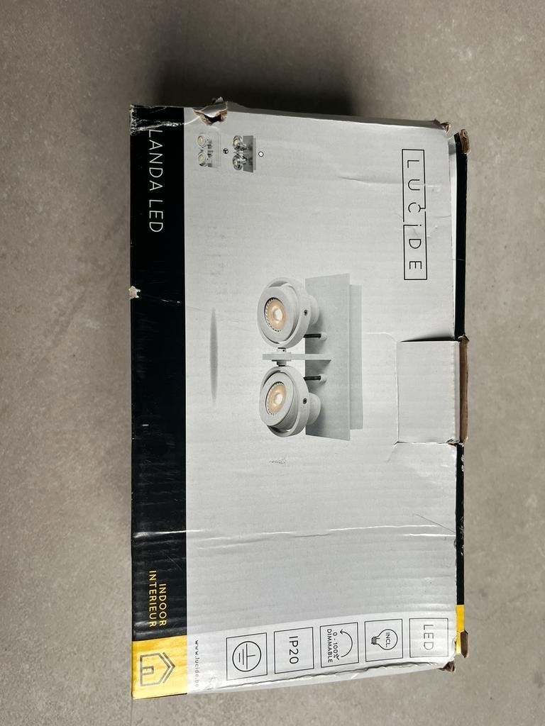 Lucide plafondspot Landa II 2x 5W wit nieuw, Ophalen of Verzenden, Nieuw