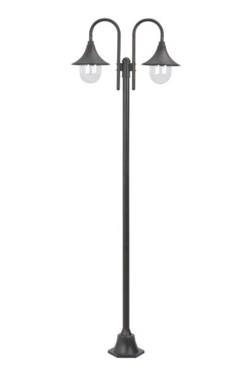 Tuinlantaarn Lantaarnpaal aluminium 2 delig \nieuw/, Staande lamp, Nieuw, Ophalen of Verzenden, Netvoeding