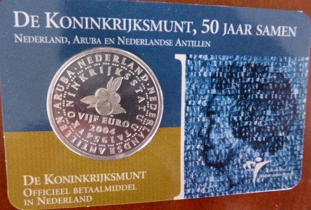 coincard “Koninkrijksmunt”, Ophalen of Verzenden, Koningin Beatrix, Euro's, Zilver