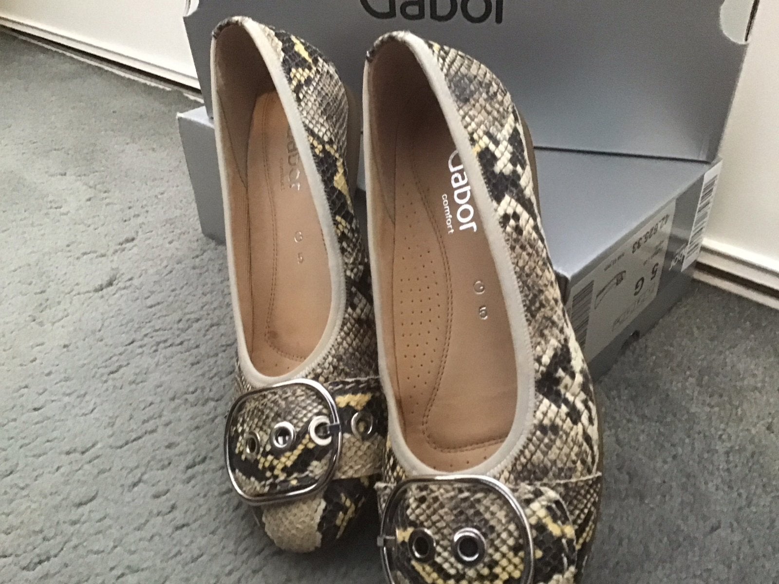 Gabor Python Lux Sand Sandalen Maat 38, Ophalen of Verzenden, Zo goed als nieuw, Overige kleuren, Sandalen of Muiltjes