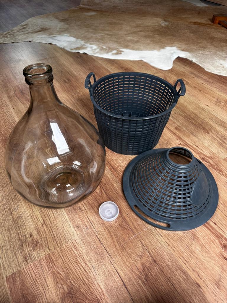 10L glazen mandfles, Ophalen, Zo goed als nieuw, Glas