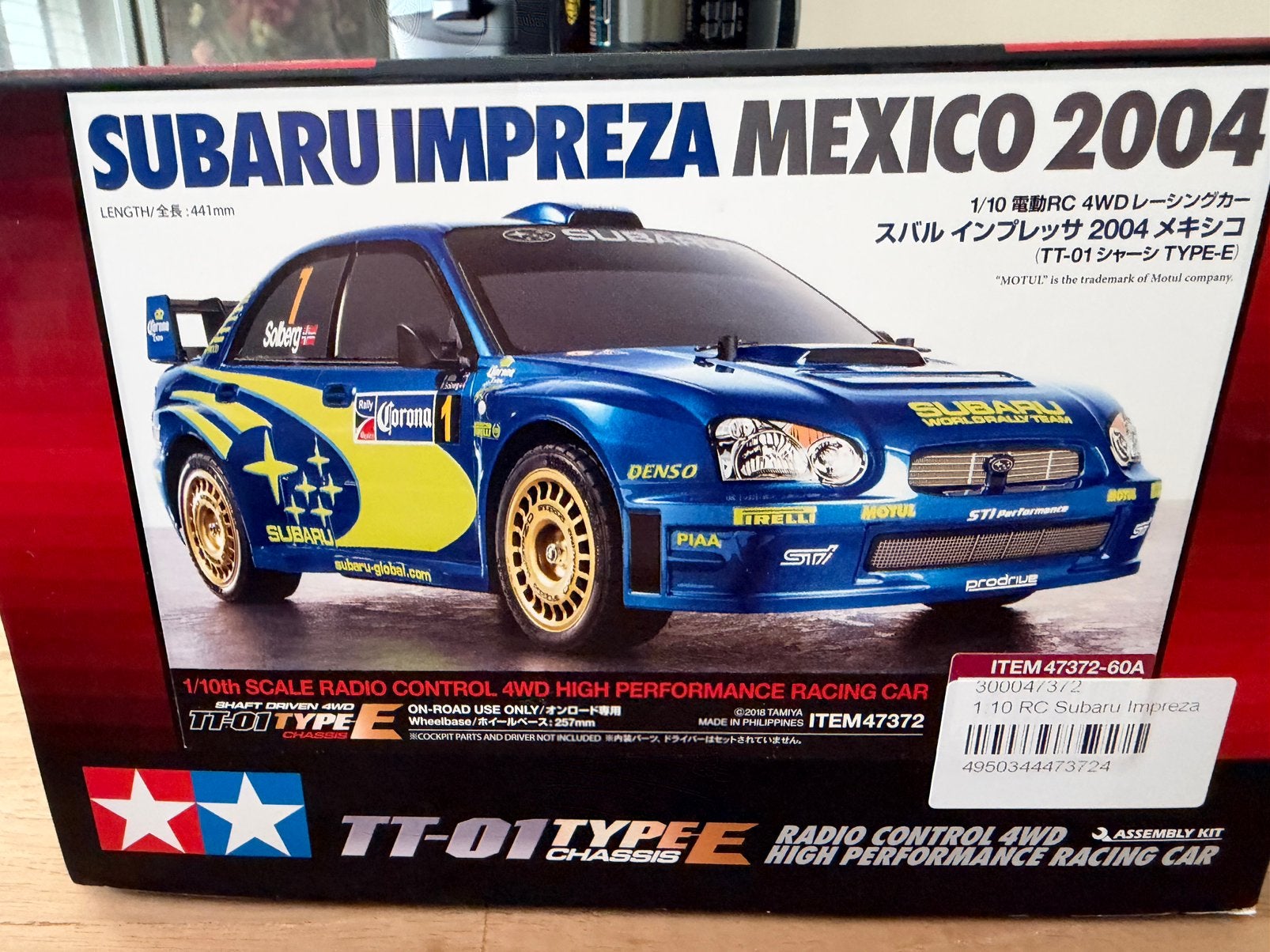 Tamiya Subaru Impreza Mexico 2004, Elektro, Ophalen of Verzenden, Zo goed als nieuw, Schaal 1:10