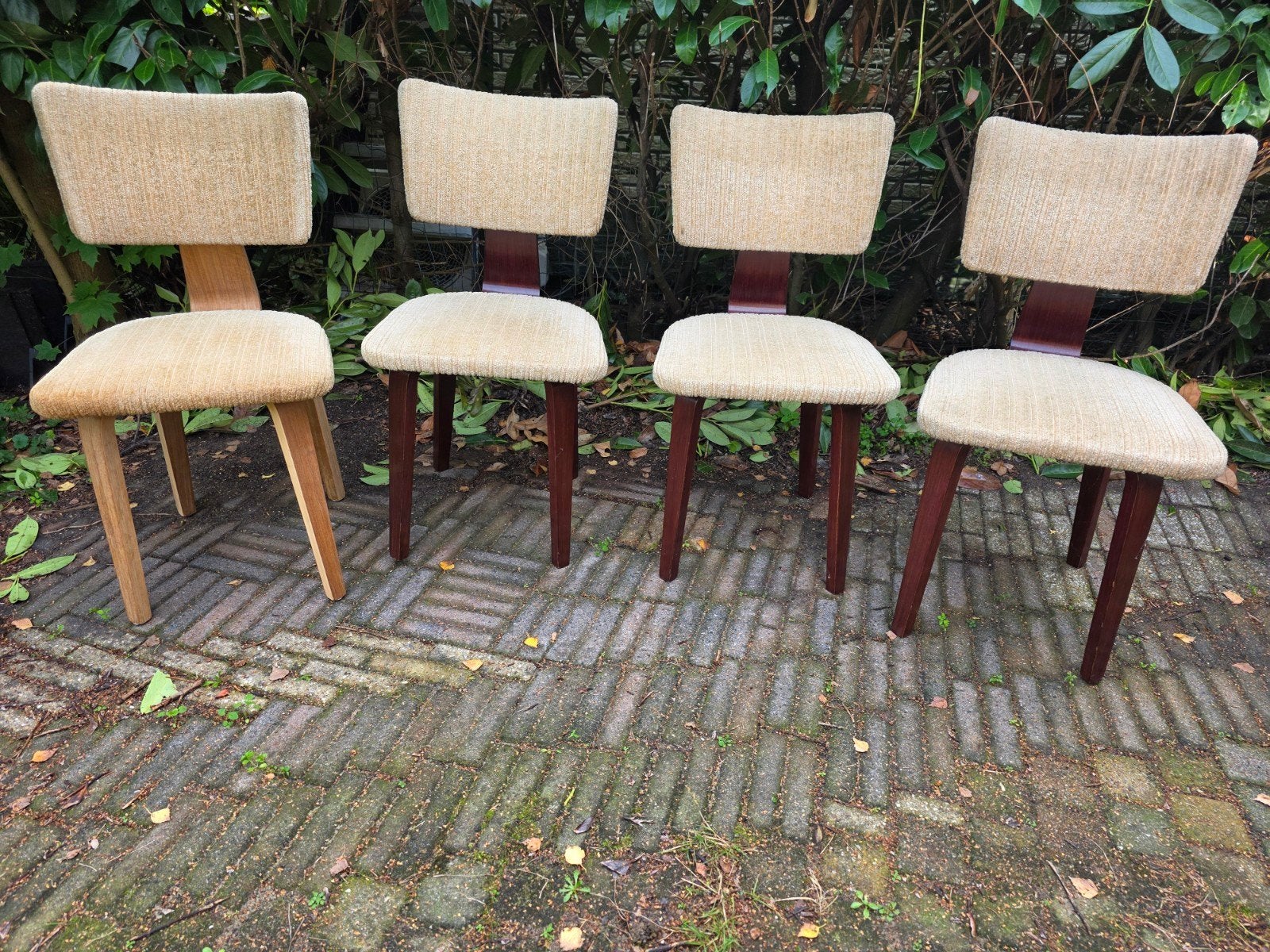 Cor Alons eetkamerstoelen en uittrektafel - Vintage, Huis en Inrichting, Ophalen, Gebruikt, Vintage, Mid-century modern, Dutch Design