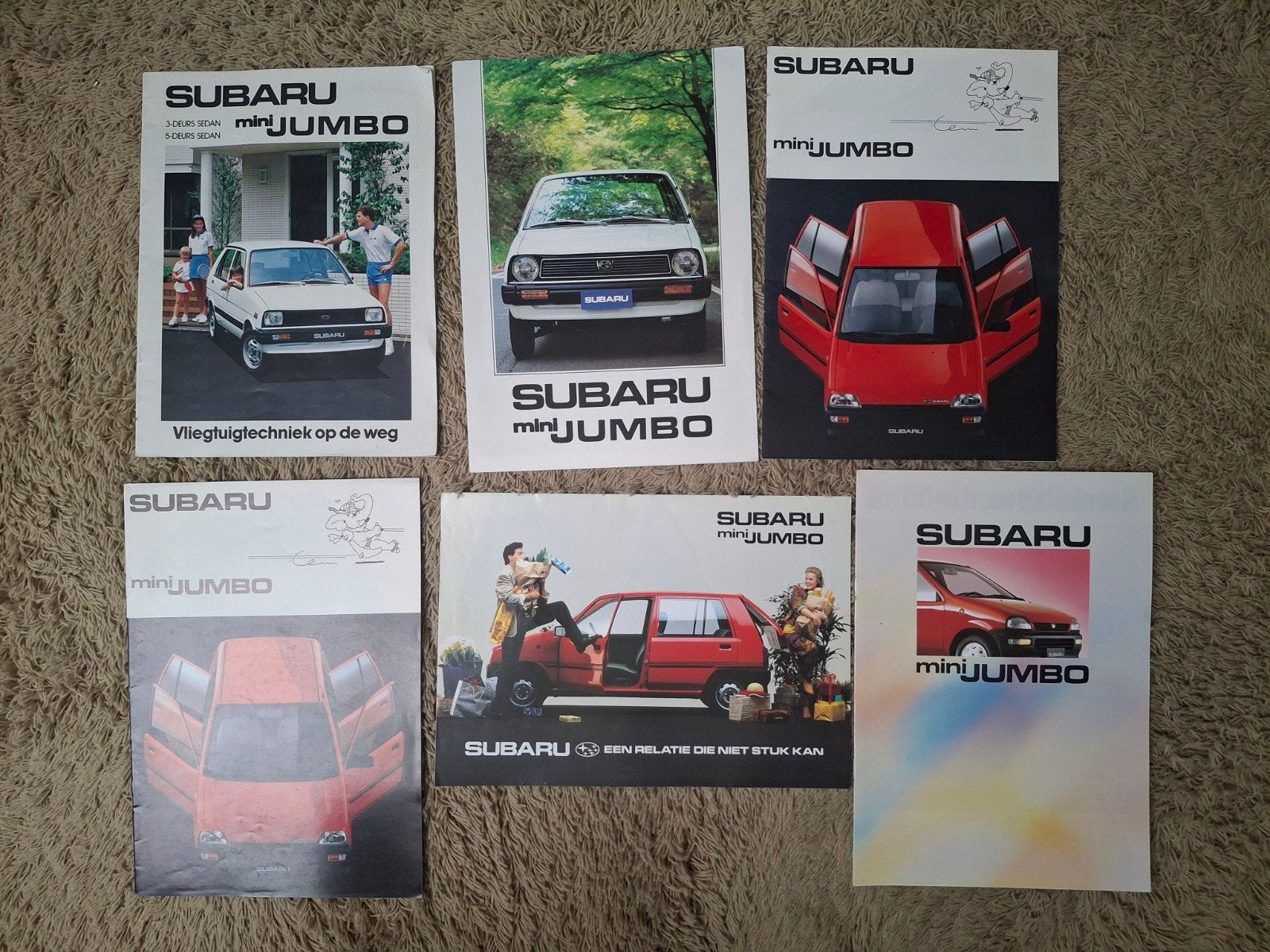lot autofolders Subaru mini Jumbo, Verzenden, Zo goed als nieuw, Algemeen