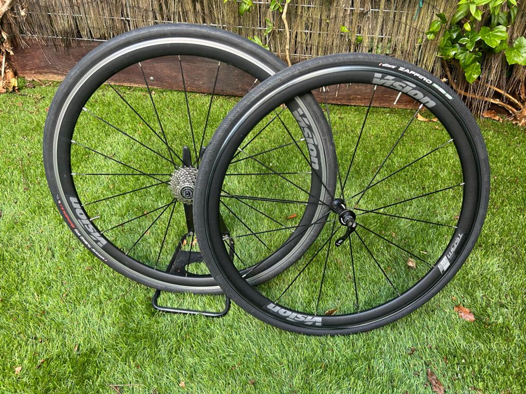 Vision Team 35 comp SL wielset, Fietsen en Brommers, Fietsonderdelen, Zo goed als nieuw, Wiel, Aluminium, Racefiets, Ophalen of Verzenden