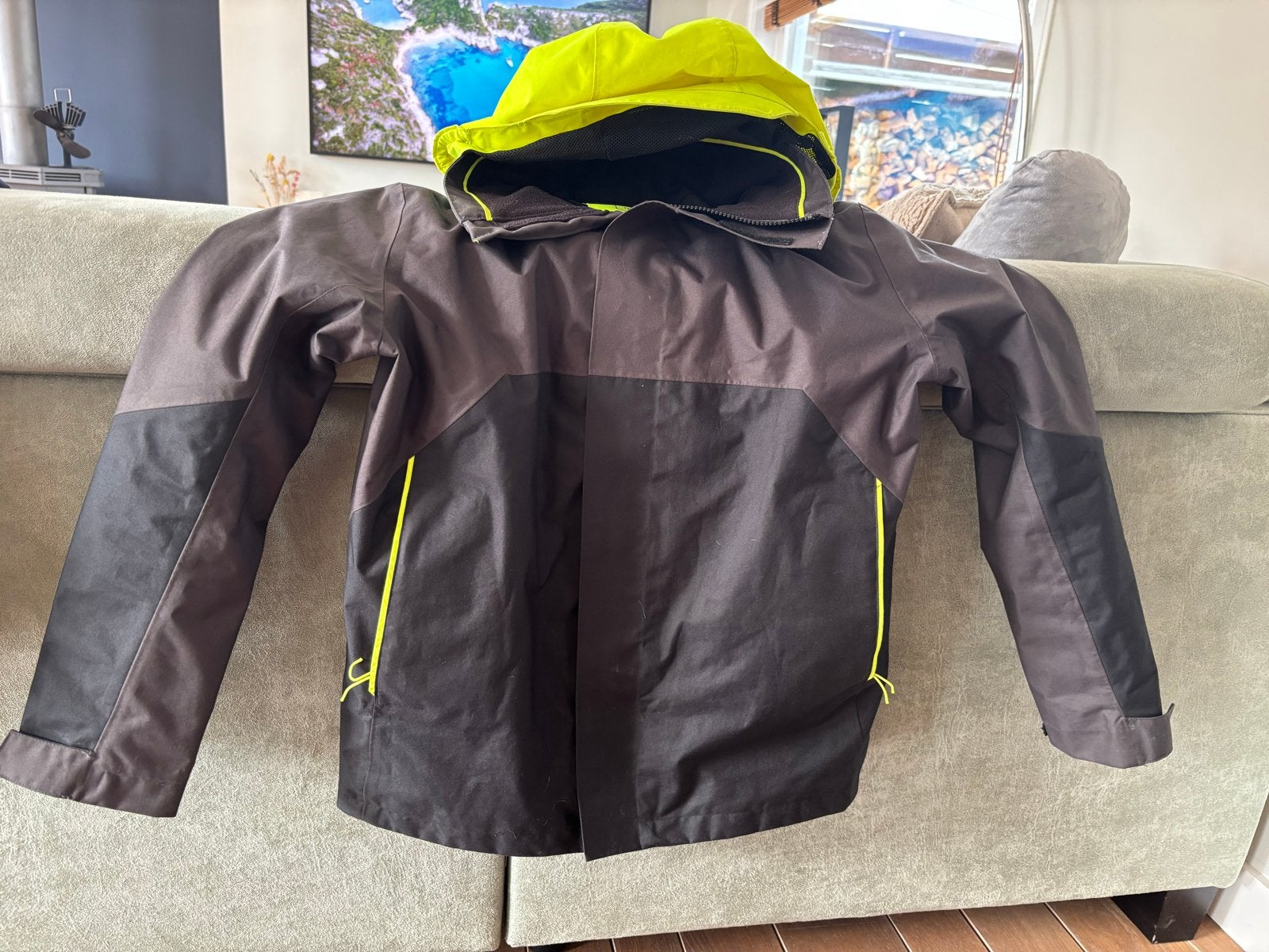 Tribord zeiljas en zeilbroek set - Maat 11-15 jaar, Ophalen, Gebruikt, Kind, Zeiljack