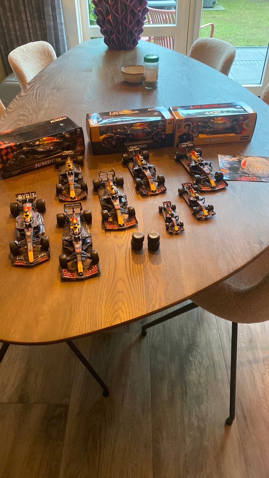 Verzameling jumbo max verstappen autos, Ophalen, Zo goed als nieuw, Rechthoekig