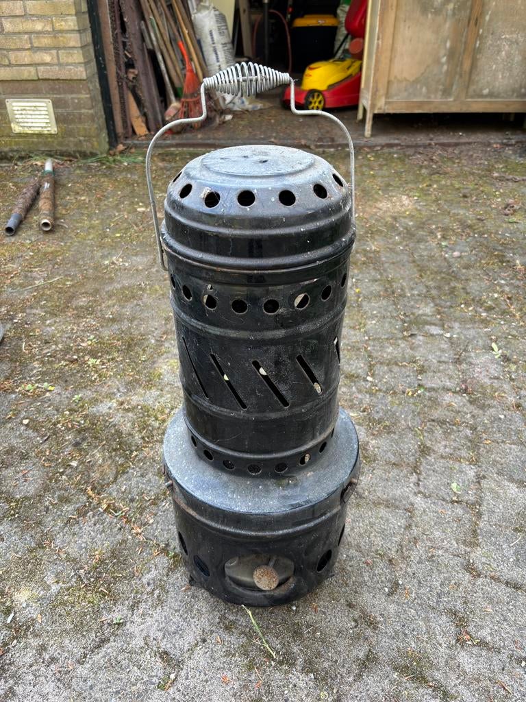 Vintage petrolium kachel 2 delen, Ophalen, Zo goed als nieuw, Overige brandstoffen
