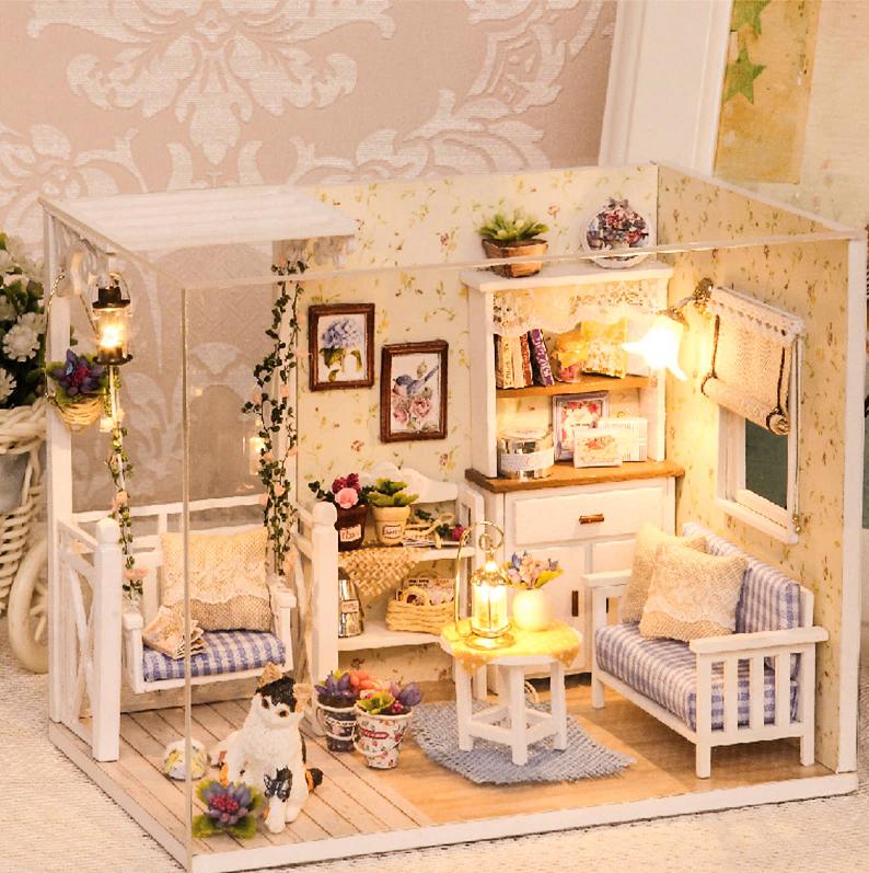 Poppenhuis Kamer Modelbouw / Zelfbouw Bouw Model Mini Huis, Verzenden, Nieuw, Poppenhuis