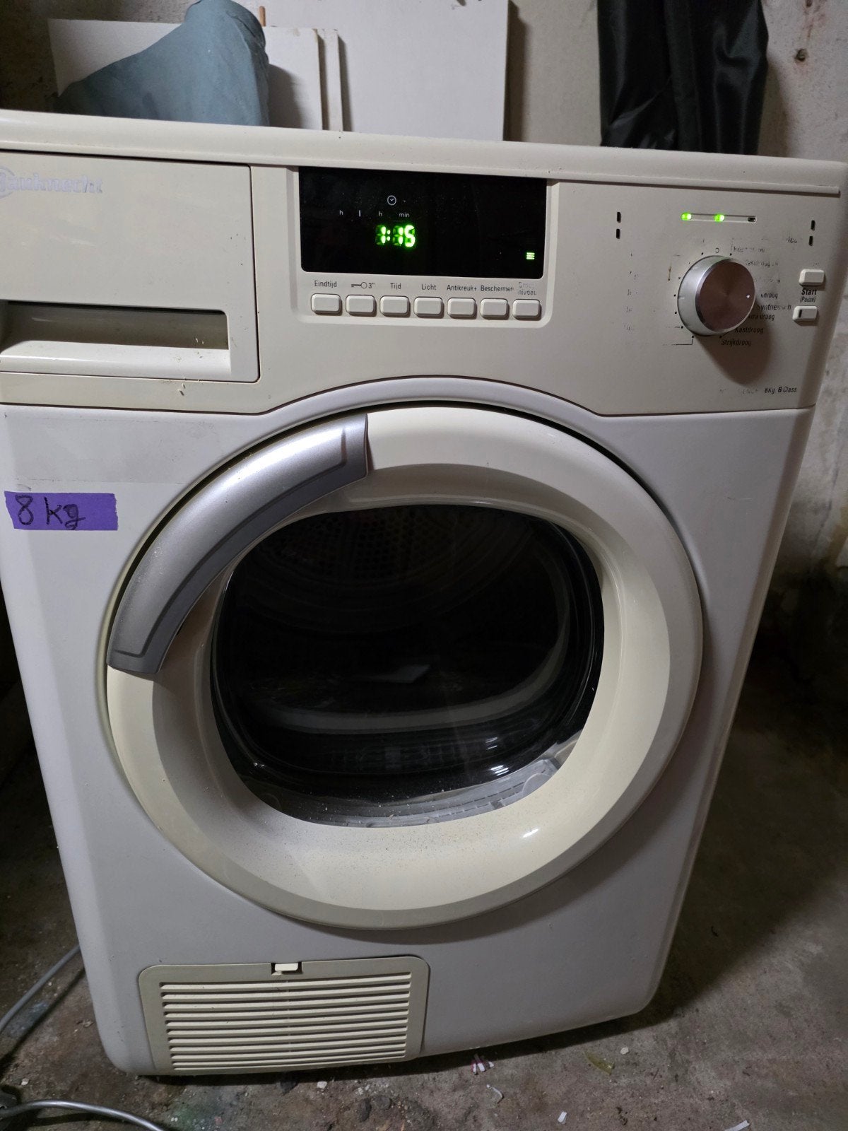 bauknecht condensdroger, Witgoed en Apparatuur, Ophalen, 6 tot 8 kg, Gebruikt, Voorlader
