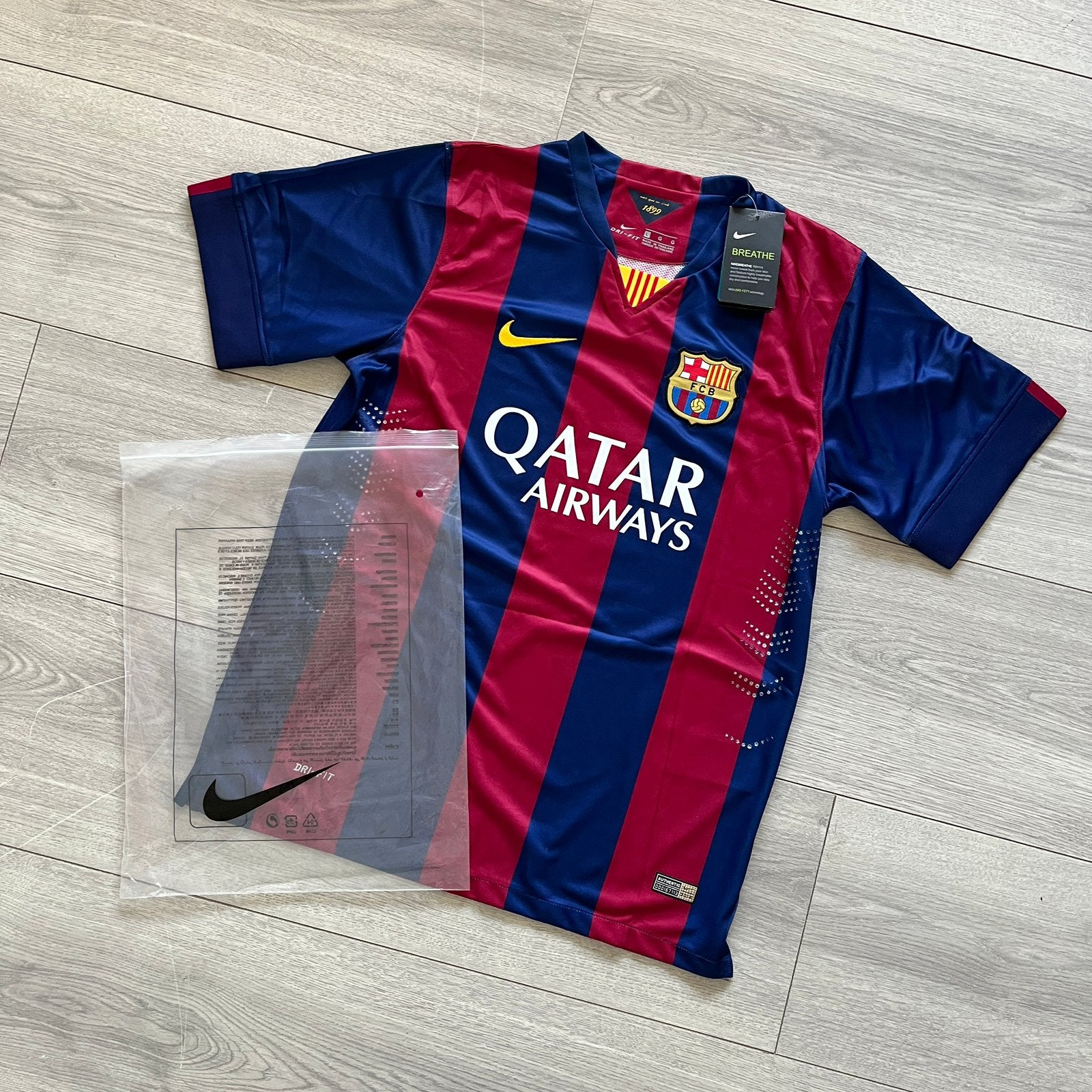 FC Barcelona Thuisshirt 2014/2015 Neymar Jr. Maat L, Maat L, Ophalen of Verzenden, Zo goed als nieuw, Shirt