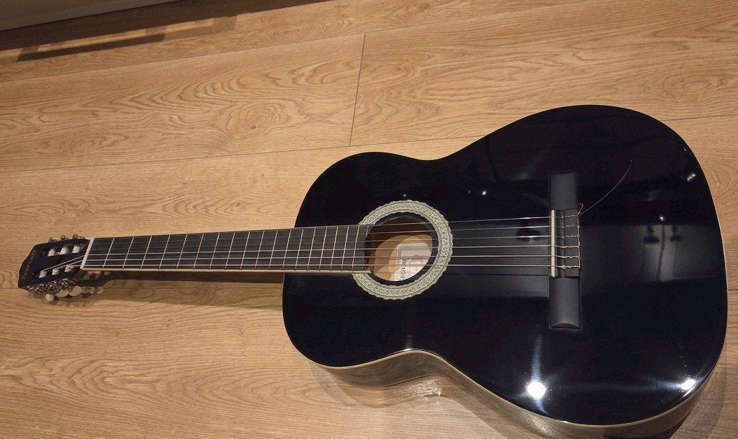 Zwarte Klassieke Gitaar, Ophalen, Gebruikt, Klassieke of Spaanse gitaar