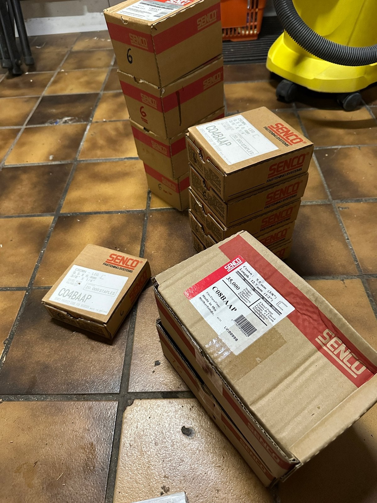 Senco nieten en krammen, diverse maten, nieuw in doos, Ophalen of Verzenden, Nieuw, Minder dan 50 mm, Overige typen