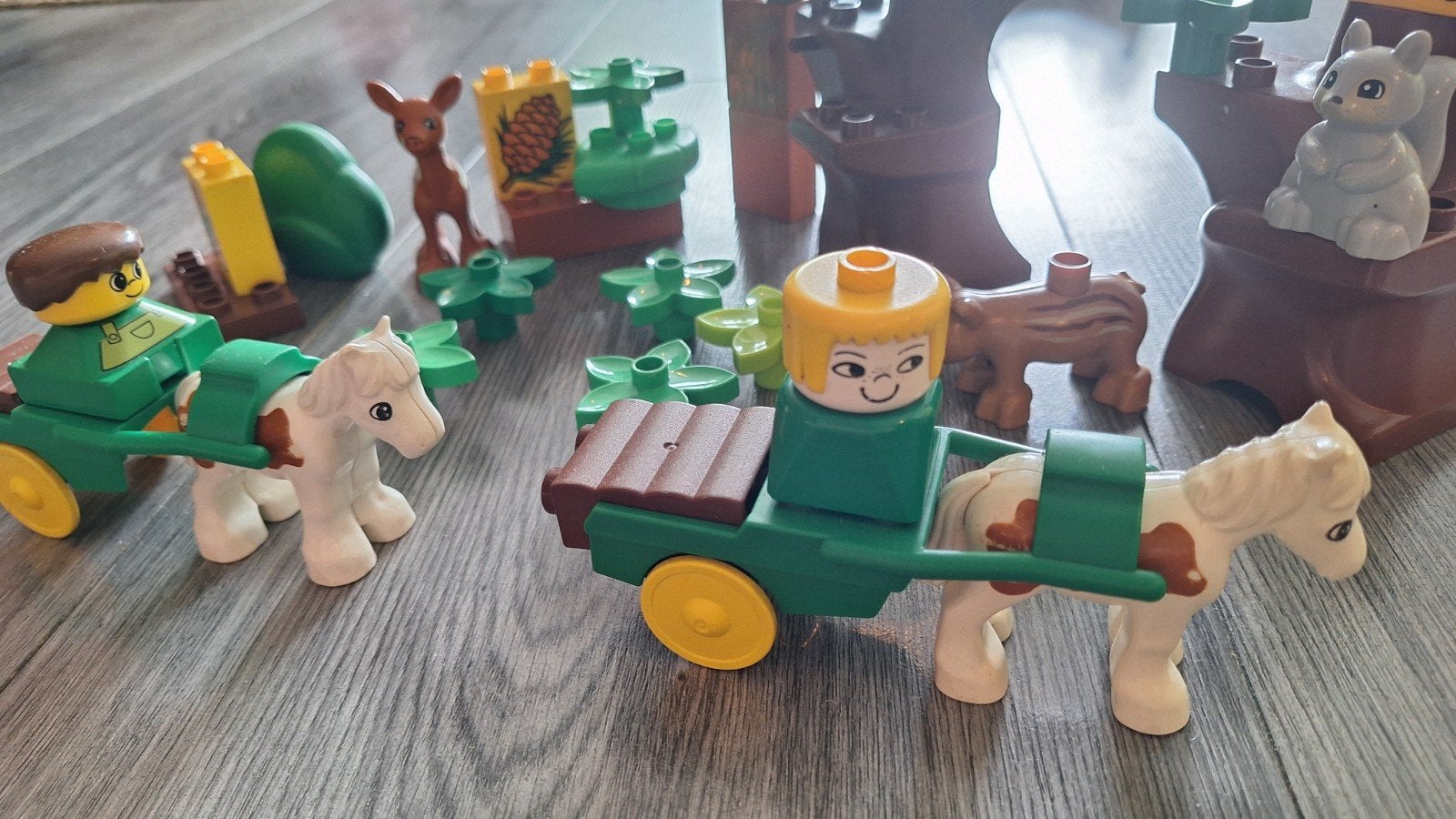 LEGO Duplo Bosdieren en Paardenkoets Set, Kinderen en Baby's, Speelgoed | Duplo en Lego, Inclusief minifiguren, Gebruikt, Overige thema's