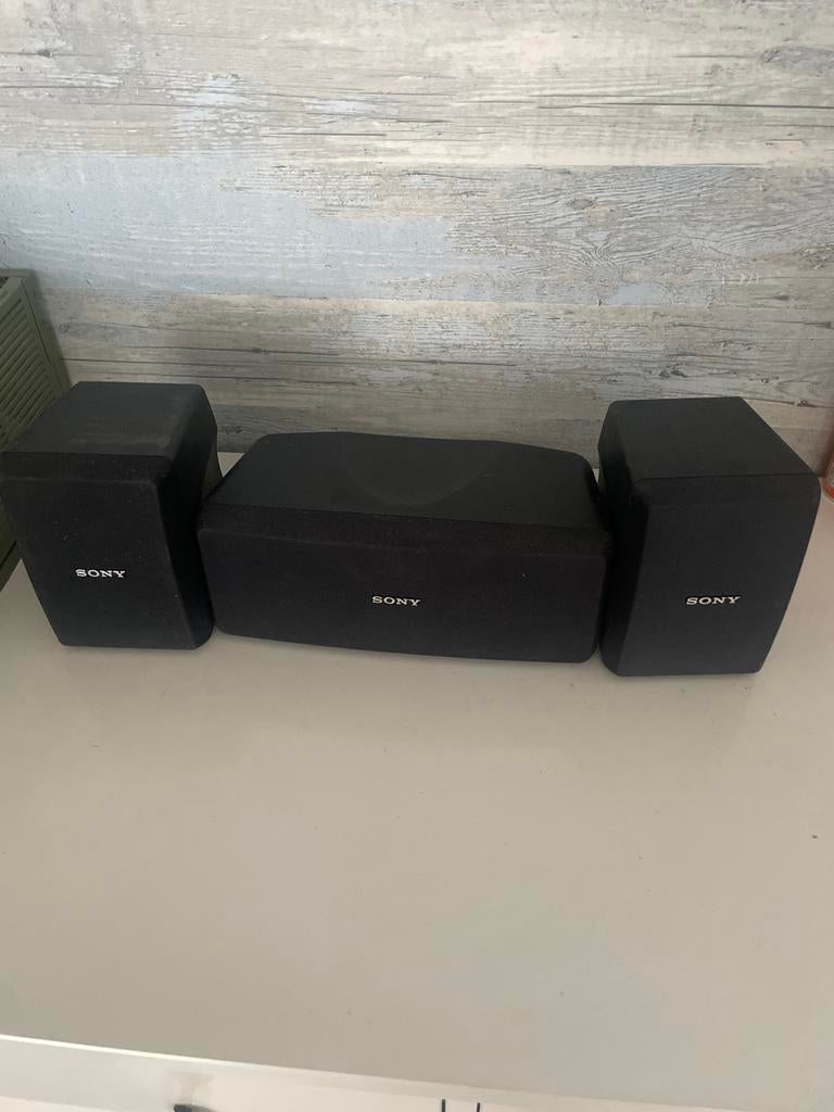 Sony SS-SR15 speakers met luidsprekerkabels, Ophalen, Gebruikt, Front, Rear of Stereo speakers, Sony