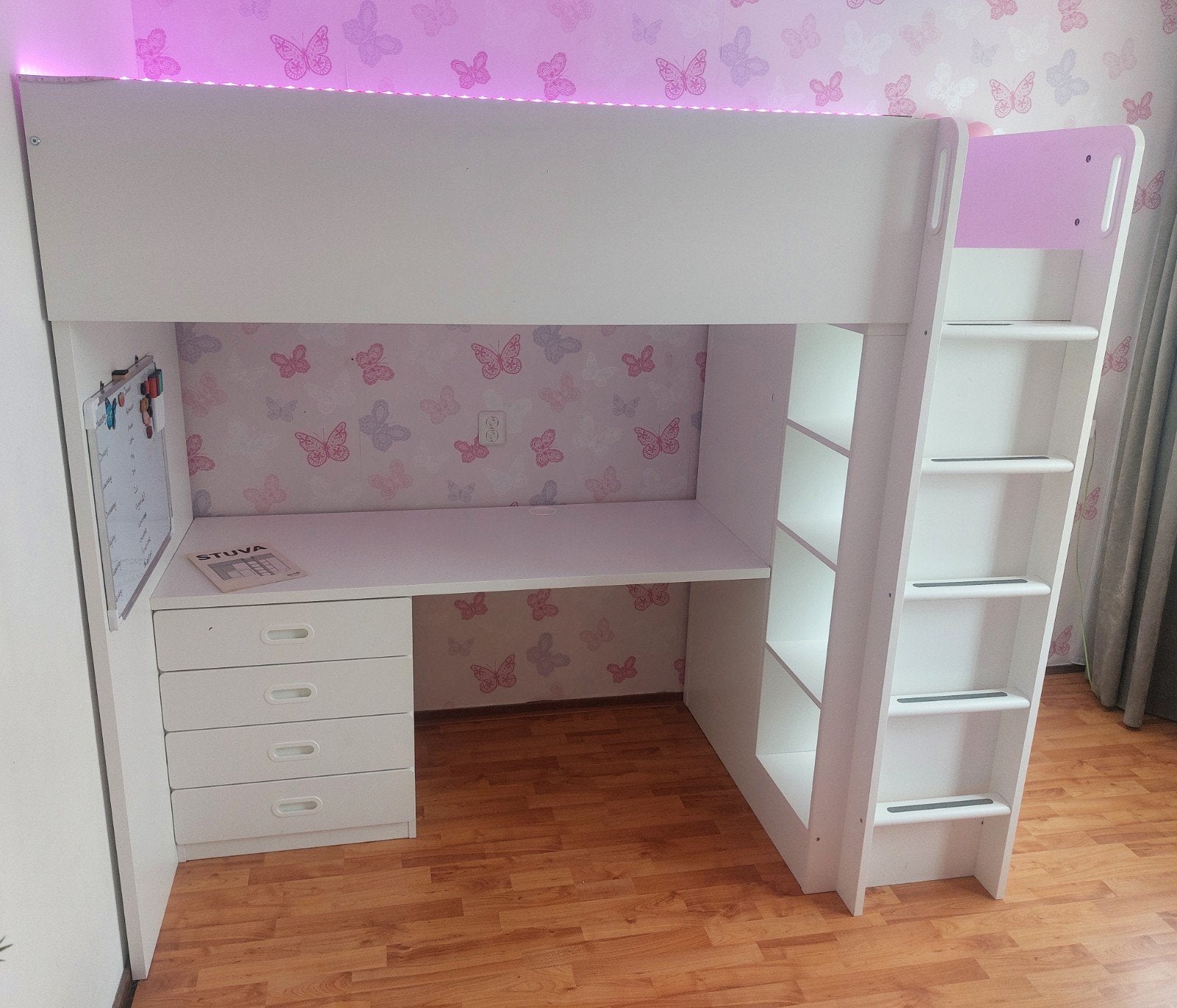 Hoogslaper Bed (Ikea) Stuva, Ophalen, Zo goed als nieuw, Hoogslaper