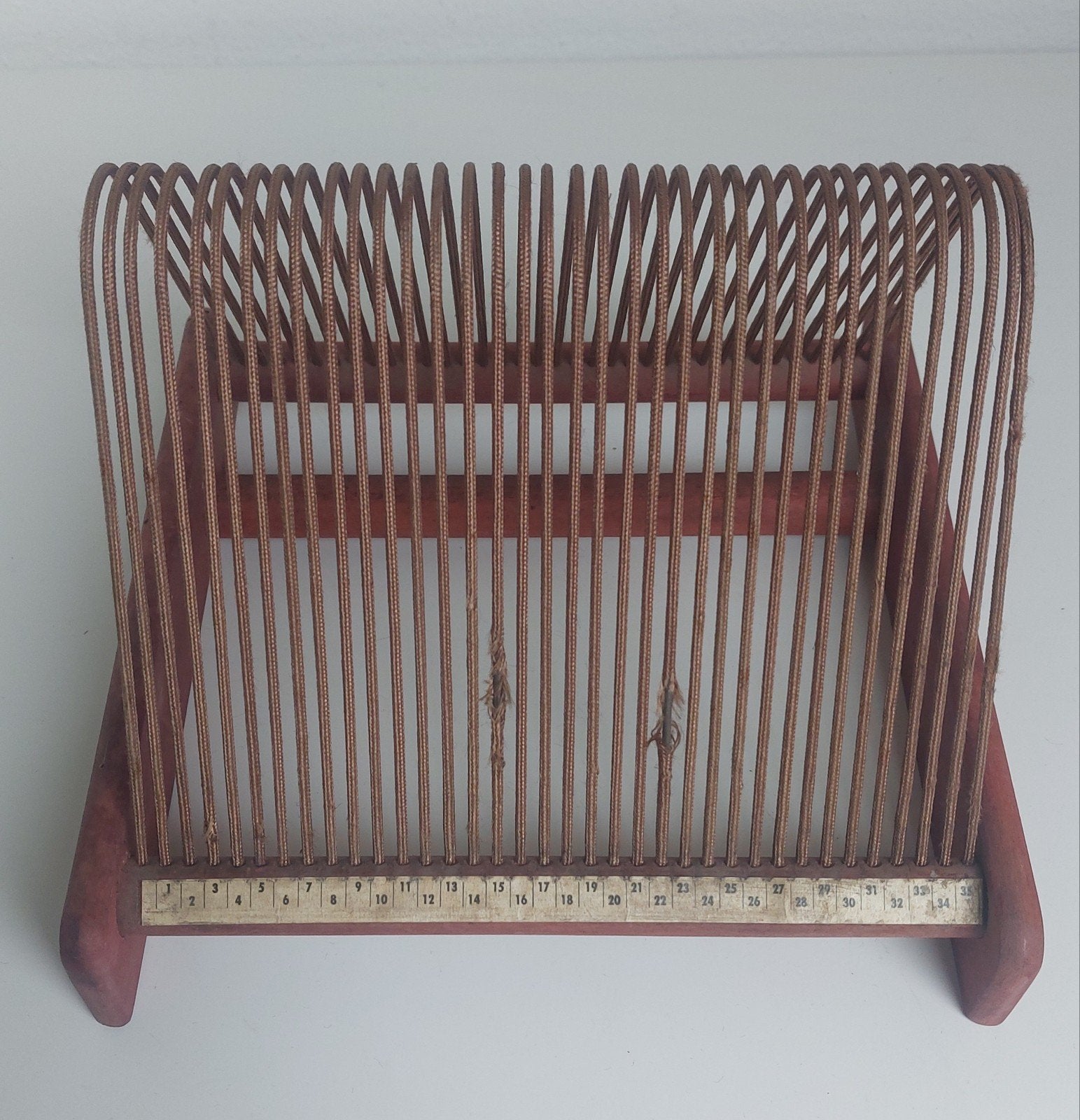 Vintage houten platenrekje, Verzamelen, Verzenden, Huis en Inrichting