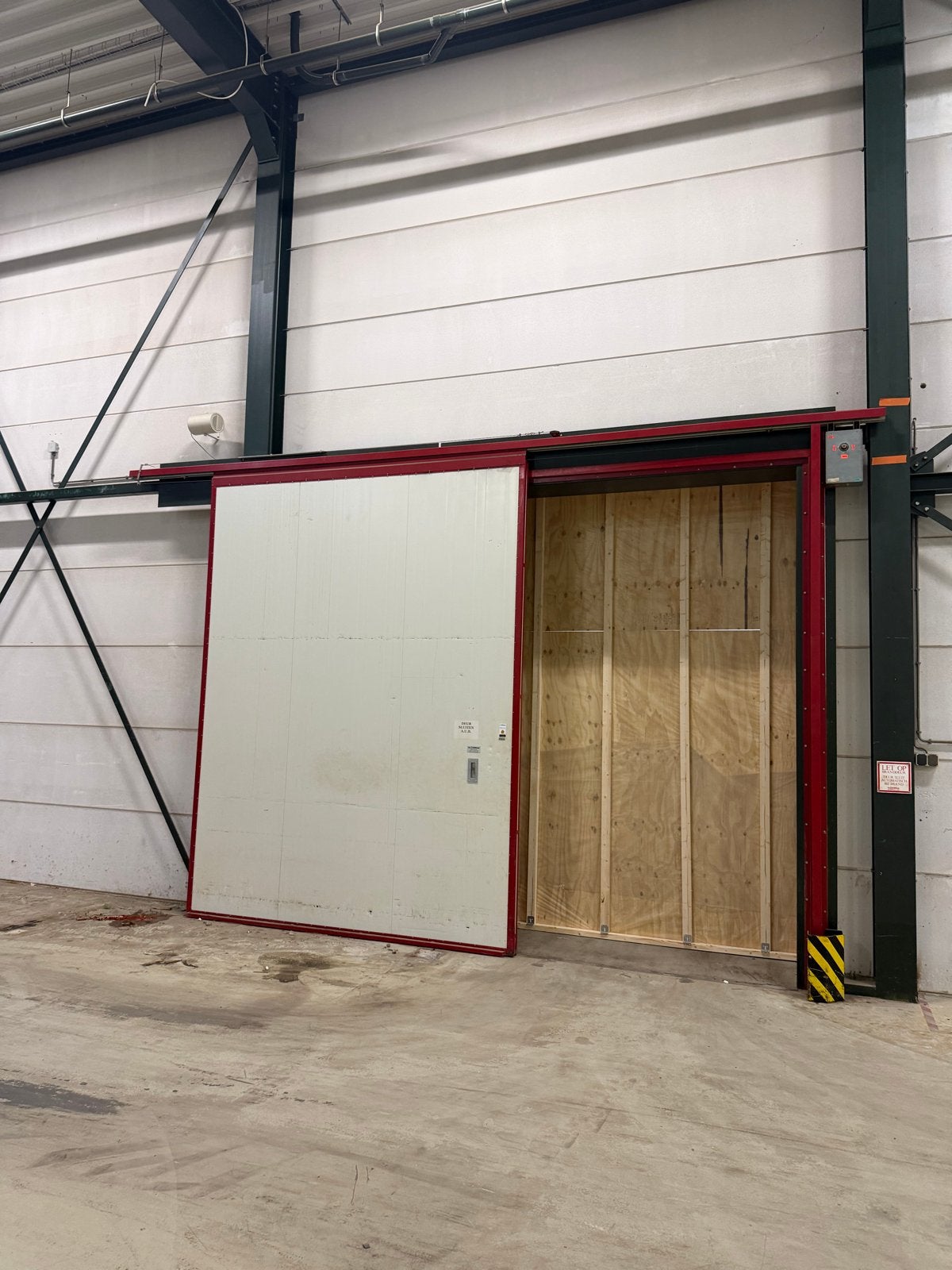 Brandwerende Schuifdeur - Industriële Kwaliteit 286x371cm, Doe-het-zelf en Verbouw, Deuren en Horren, Ophalen, Gebruikt, Overige typen