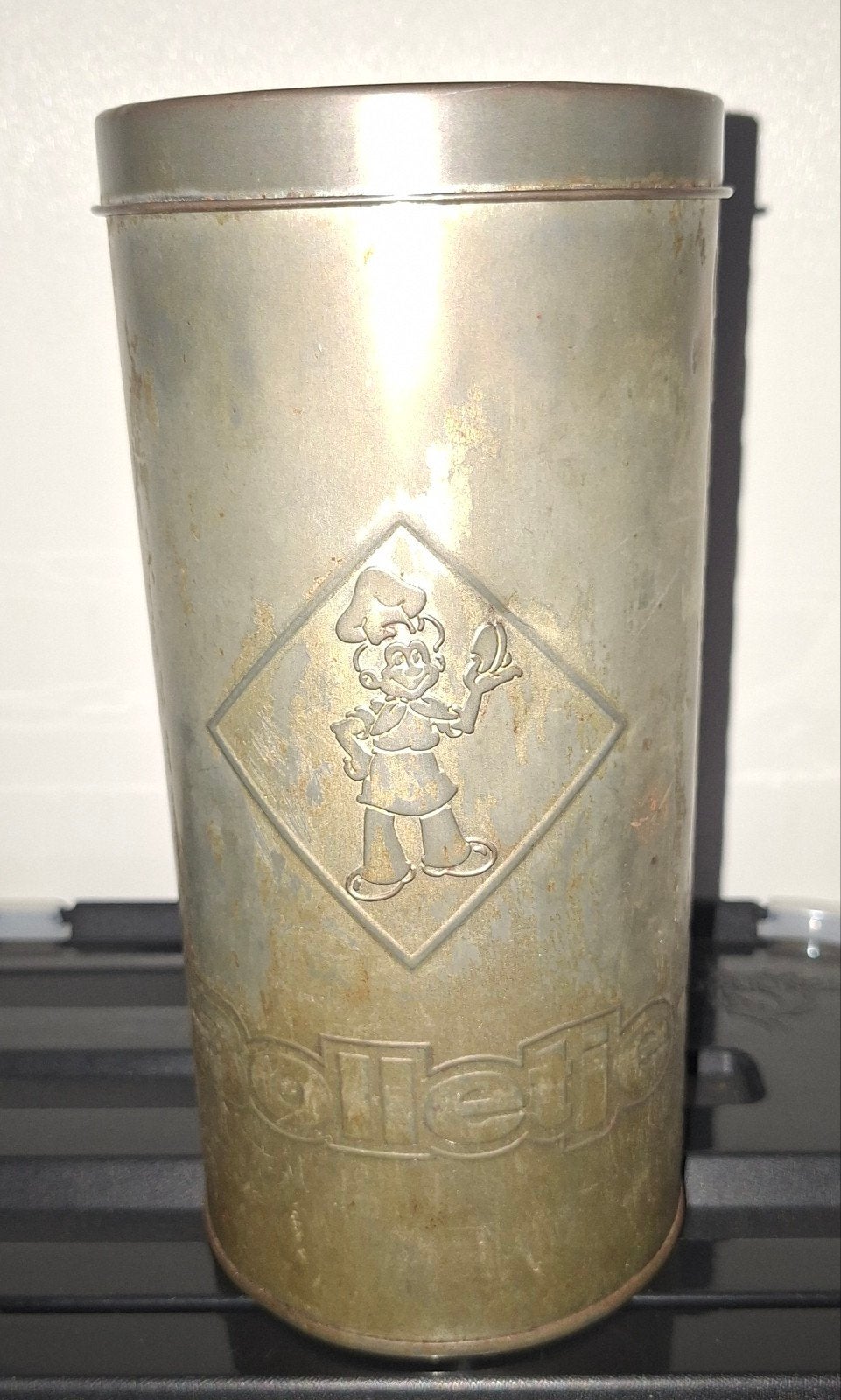 vintage Bolletje beschuitbus, Ophalen of Verzenden, Gebruikt, Beschuit