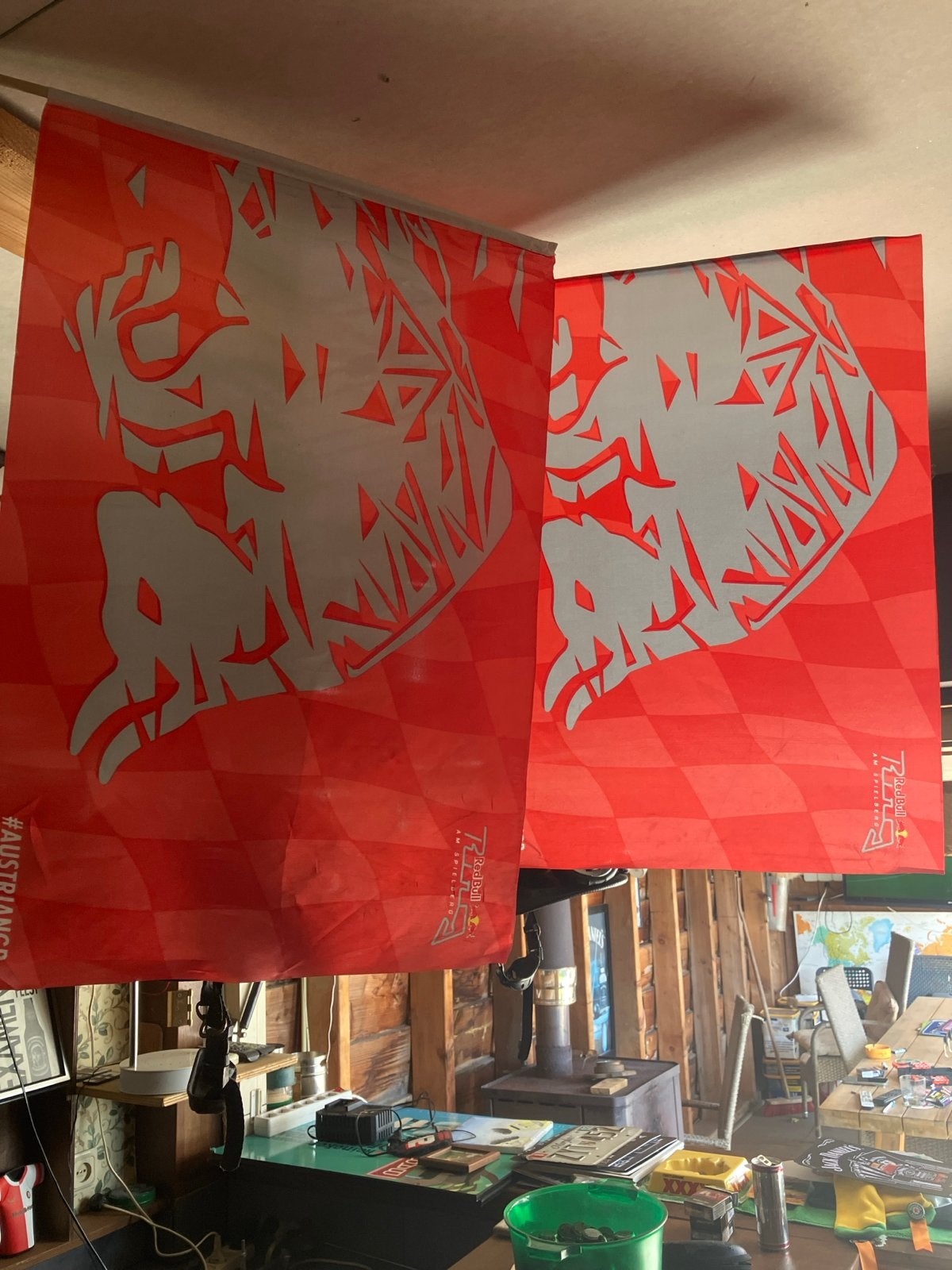 2 vlaggen F1 GP Oostenrijk. 60x40cm, Ophalen of Verzenden