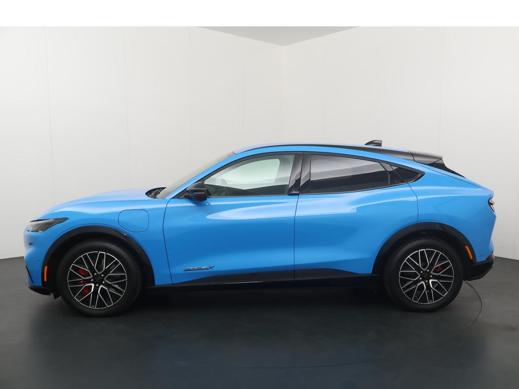Ford Mustang Mach-E Premium AWD 370 pk 91 kWh | *UNIEK* | Le, Auto's, Zwart, Blauw, Leder, Automatische klimaatregeling