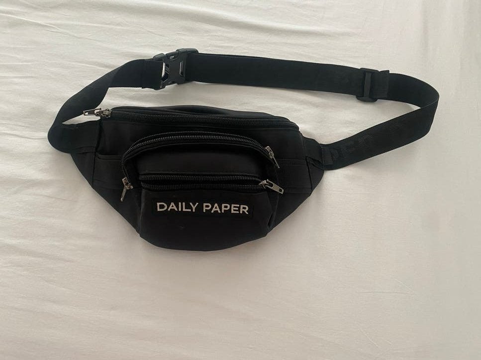 Daily Paper heuptas / crossbody tas zwart, Verzenden, Gebruikt, Zwart