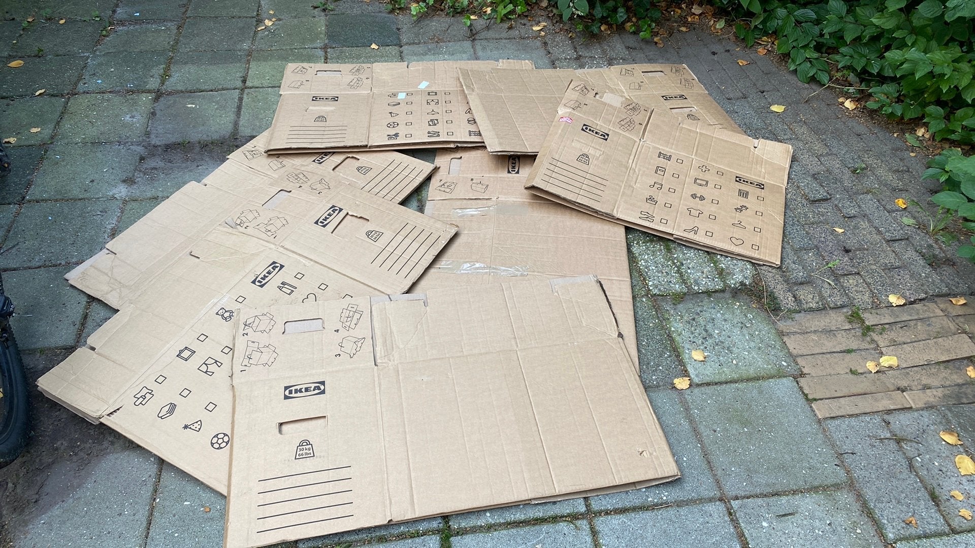 Ikea verhuisdozen (7 stuks), Ophalen, Gebruikt
