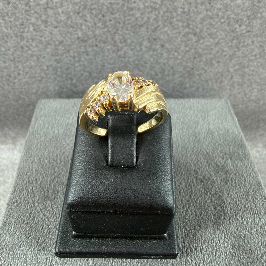 Gouden Ring | 14k | 5g | bandring fantasie | mt 18 | 416215