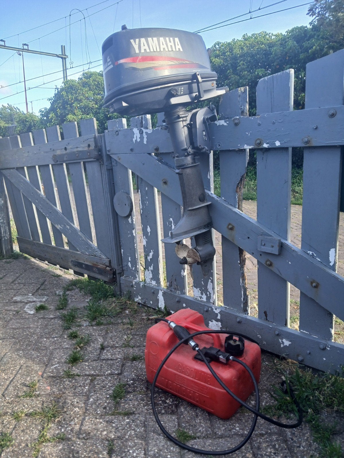 5 pk yamaha buitenboord motor, Watersport en Boten, Buiten- en Binnenboordmotoren, Ophalen of Verzenden, Benzine