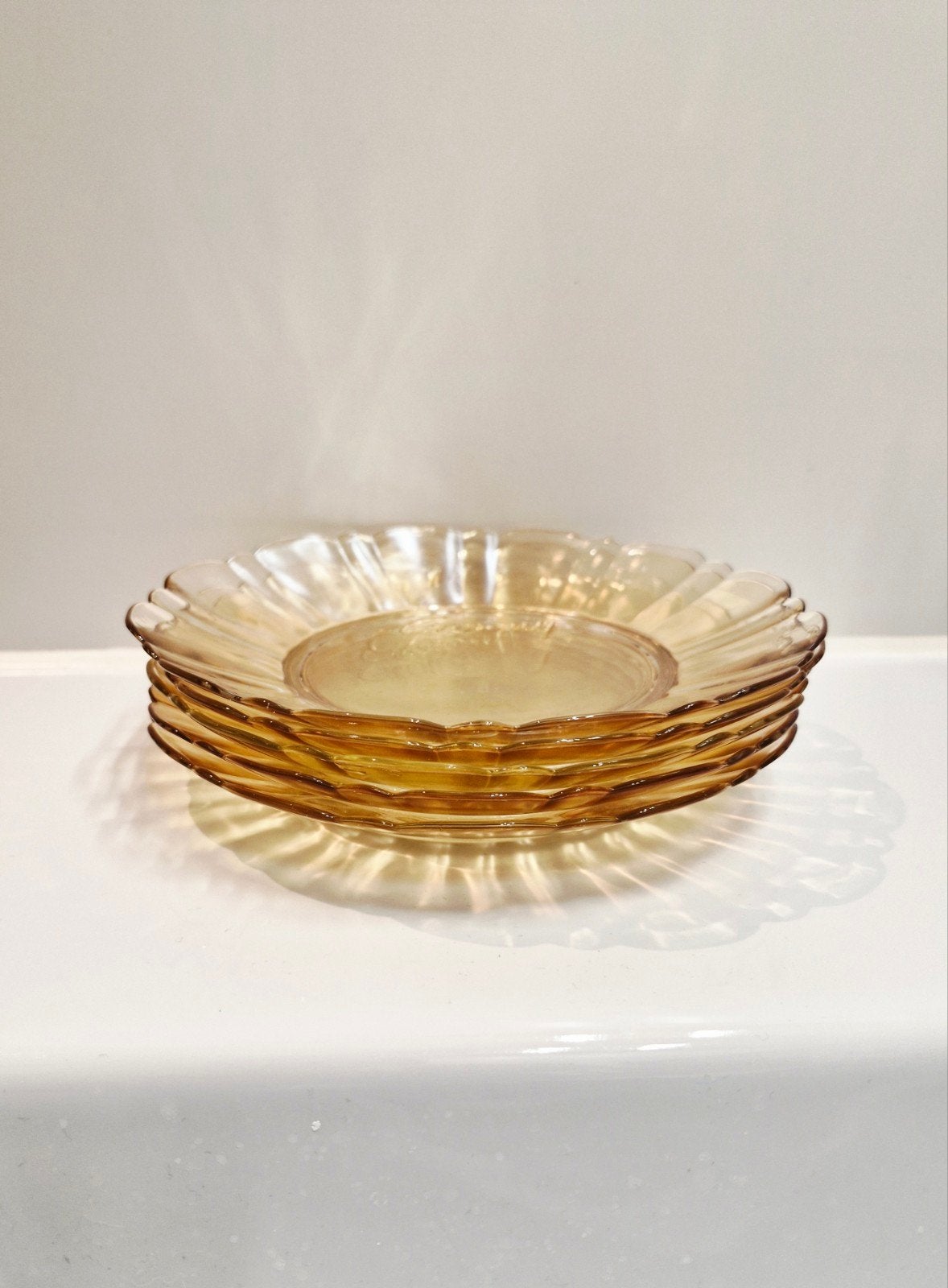 Set van 5 vintage Crown Imperial gebaksbordjes, Ophalen of Verzenden