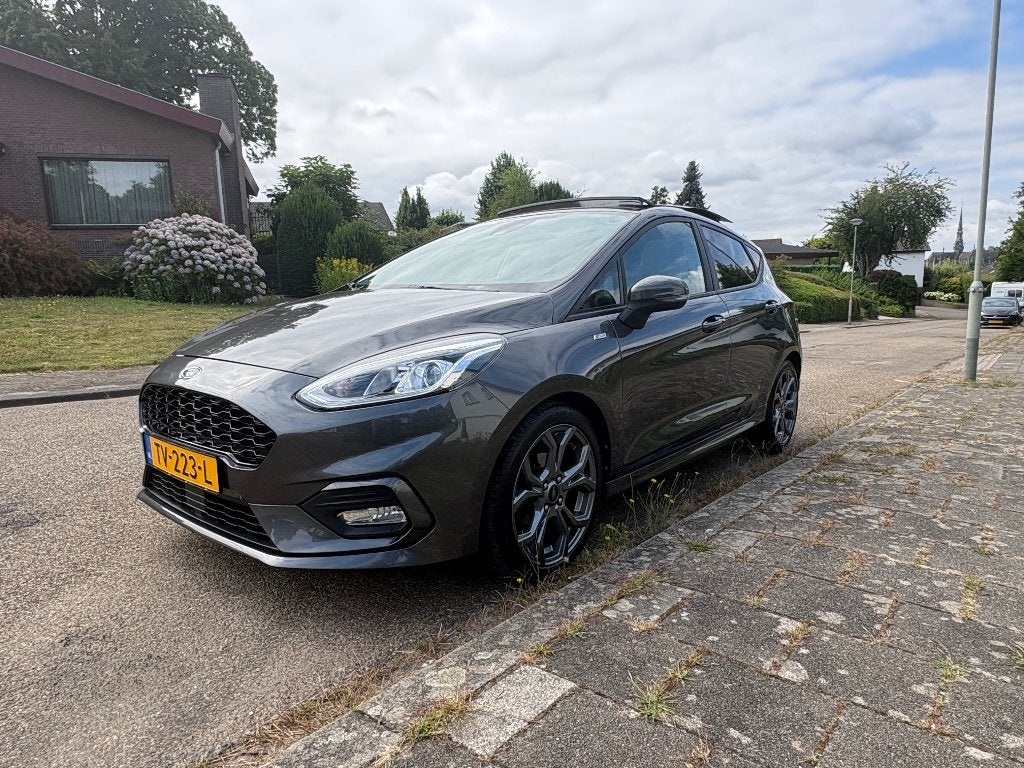 Ford Fiësta 1.0 ST-Line Pano B&O keyless CC Ned auto, Voorwielaandrijving, Stof, Navigatiesysteem, 49 €/maand