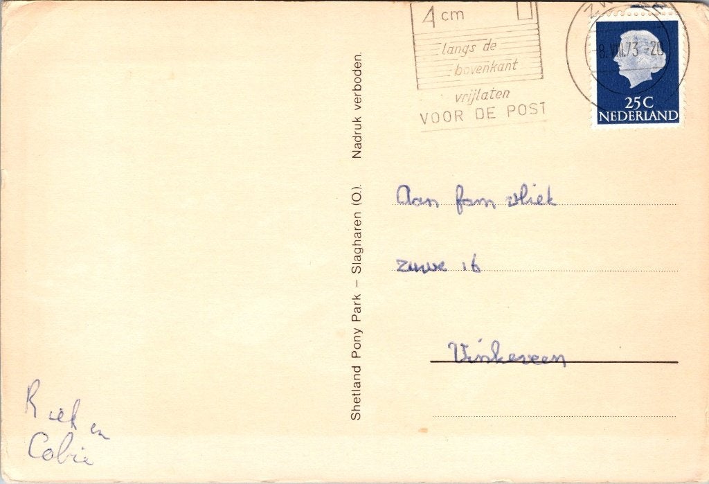 Slagharen - 12 oude ansichtkaarten Shetland  Ponypark, Verzenden, 1960 tot 1980, Gelopen, Overijssel