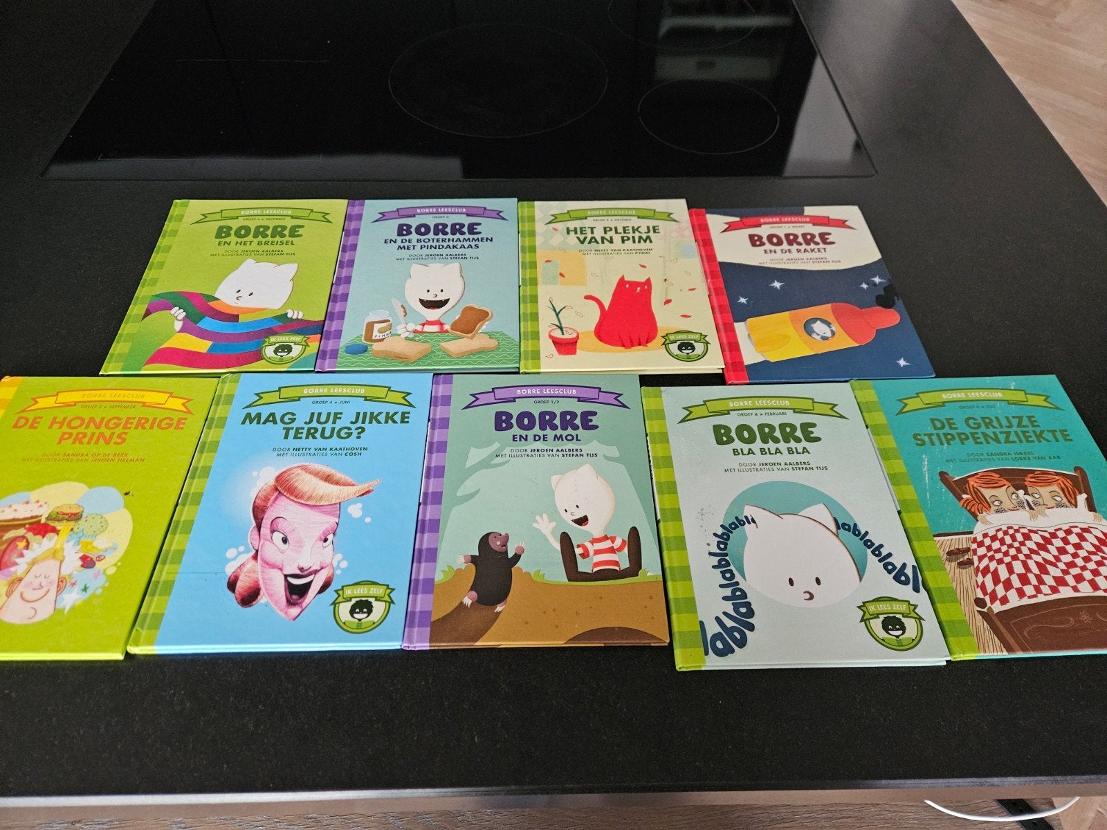 Borre leesboekjes groep 0 t/m 4 - Set van 9 boeken, Ophalen of Verzenden