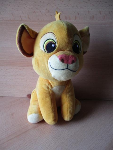 Disney Leeuwekoning Simba pluche  25cm  Simba Toys, Ophalen of Verzenden, Overige figuren, Zo goed als nieuw, Beeldje of Figuurtje